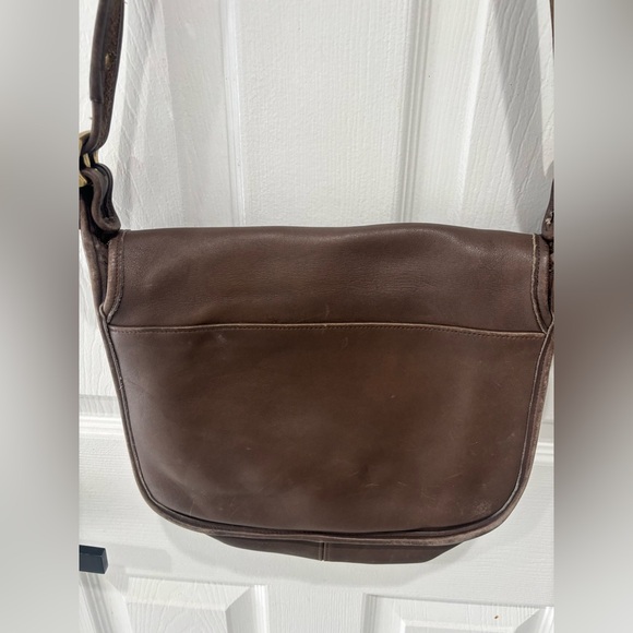Coach Dark Brown Leather Crossbody Bag - Picture 9 of 15